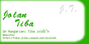 jolan tiba business card